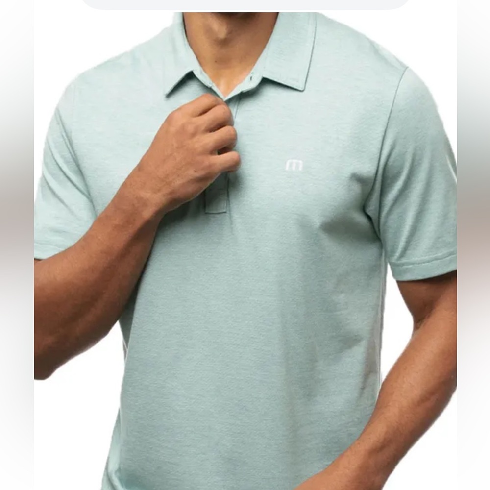 Travis Mathew the Zinna light green polo